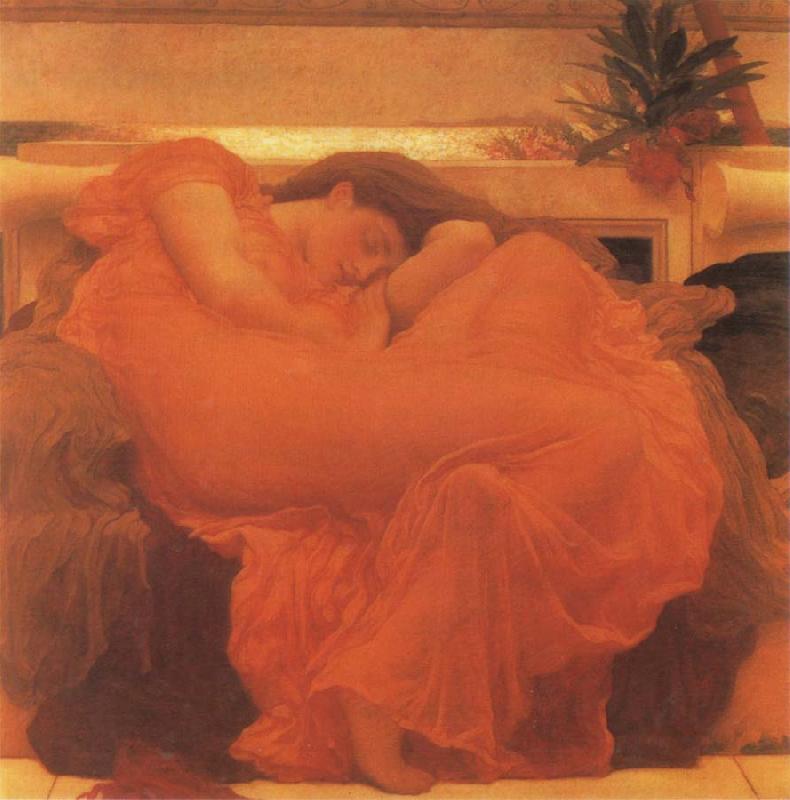 Lord Frederic Leighton Flaming June France oil painting art